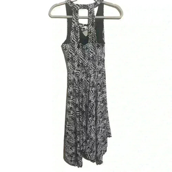 Candie's Lace-Up Handkerchief Midi Dress size XS Open Back - Picture 3 of 5